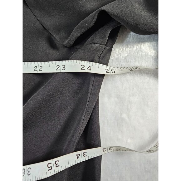 Ashley Stewart Sheer Faux Wrap Top - Black - SZ 18/20W - Picture 10 of 12